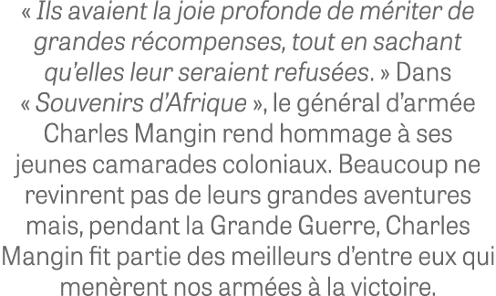 « Ils avaient la joie profonde de m riter de grandes r compenses, tout en sachant qu’elles leur seraient refus es. » ...