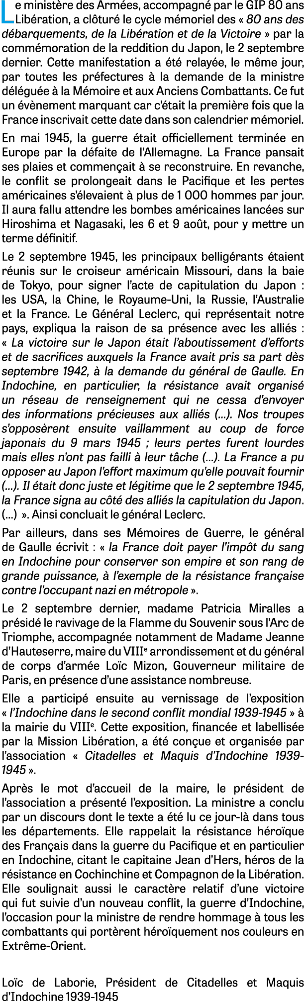 Le minist re des Arm es, accompagn par le GIP 80 ans Lib ration, a cl tur  le cycle m moriel des « 80 ans des d barq...