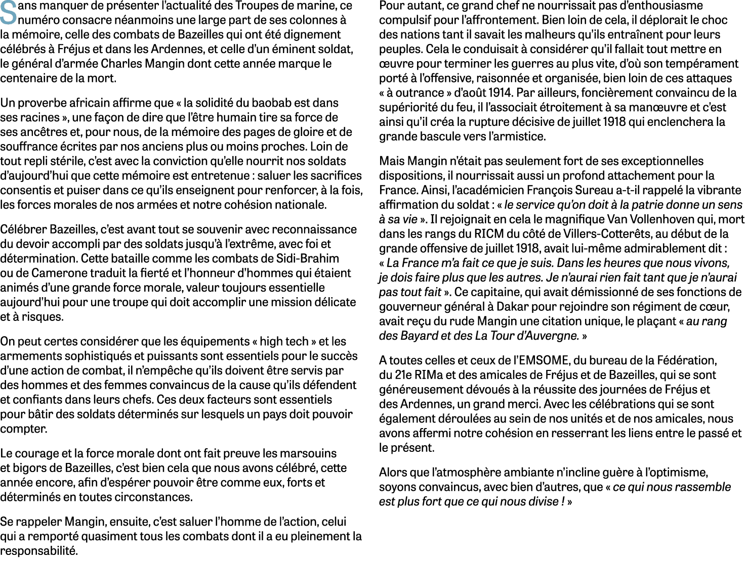 Sans manquer de pr senter l’actualit des Troupes de marine, ce num ro consacre n anmoins une large part de ses colon...