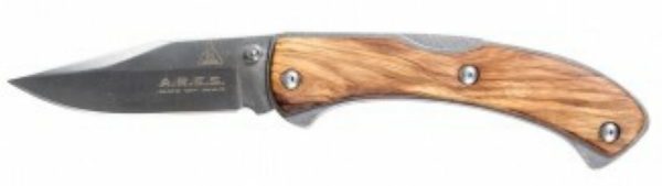 Couteau ARES Wood Iron avec logo TDM