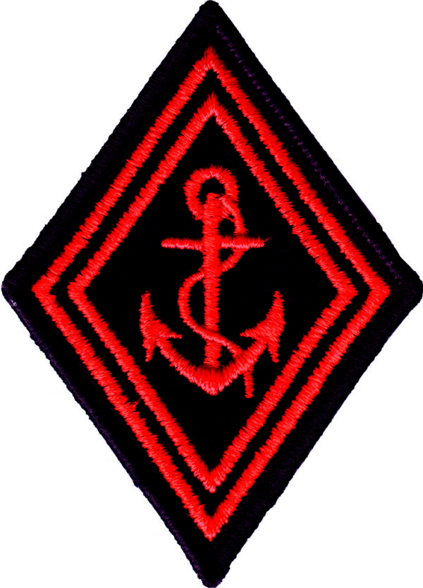 Ecusson losange rouge