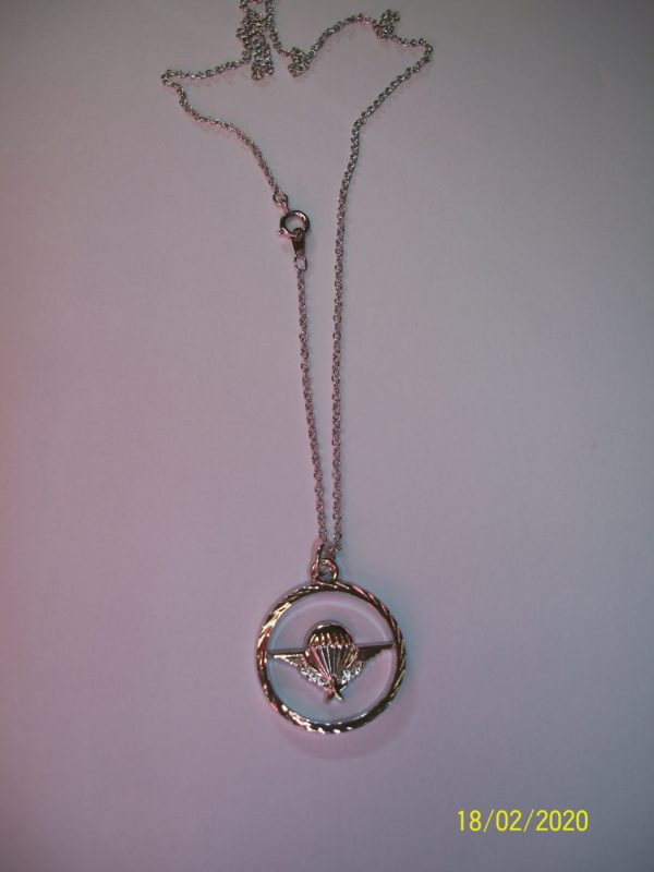 Médaille chaîne brevet para argent