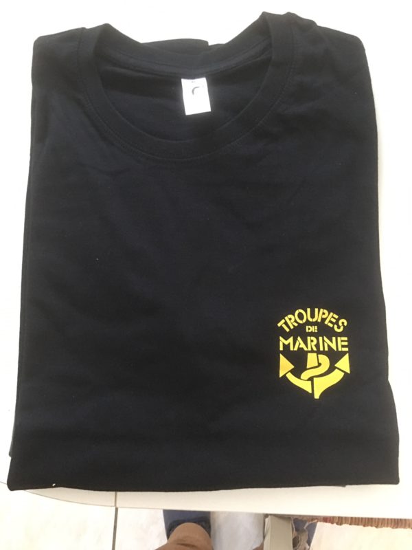 T-SHIRT manches courtes noir imprimé TDM