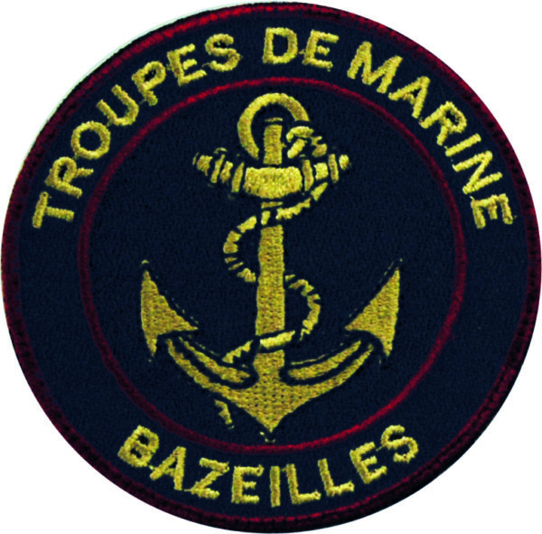 Patch brodé diamètre 8 cm sur velcro "TDM Bazeilles"