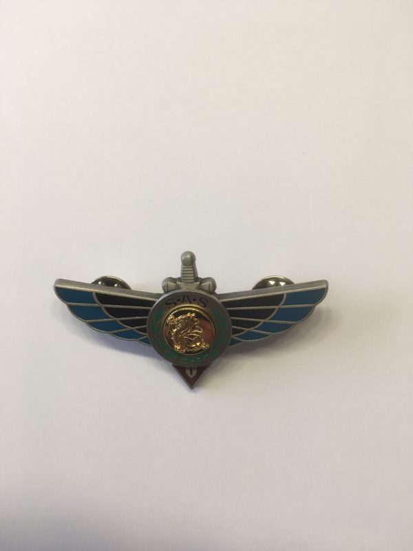 Insigne RAPAS monté sur attaches pin's échelon OR