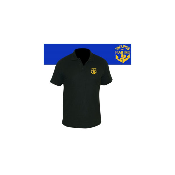 Polo noir Imprimé TDM