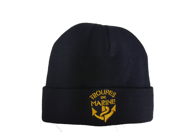 Bonnet acrylique bleu "thinsulate isolation" avec logo TDM brodé