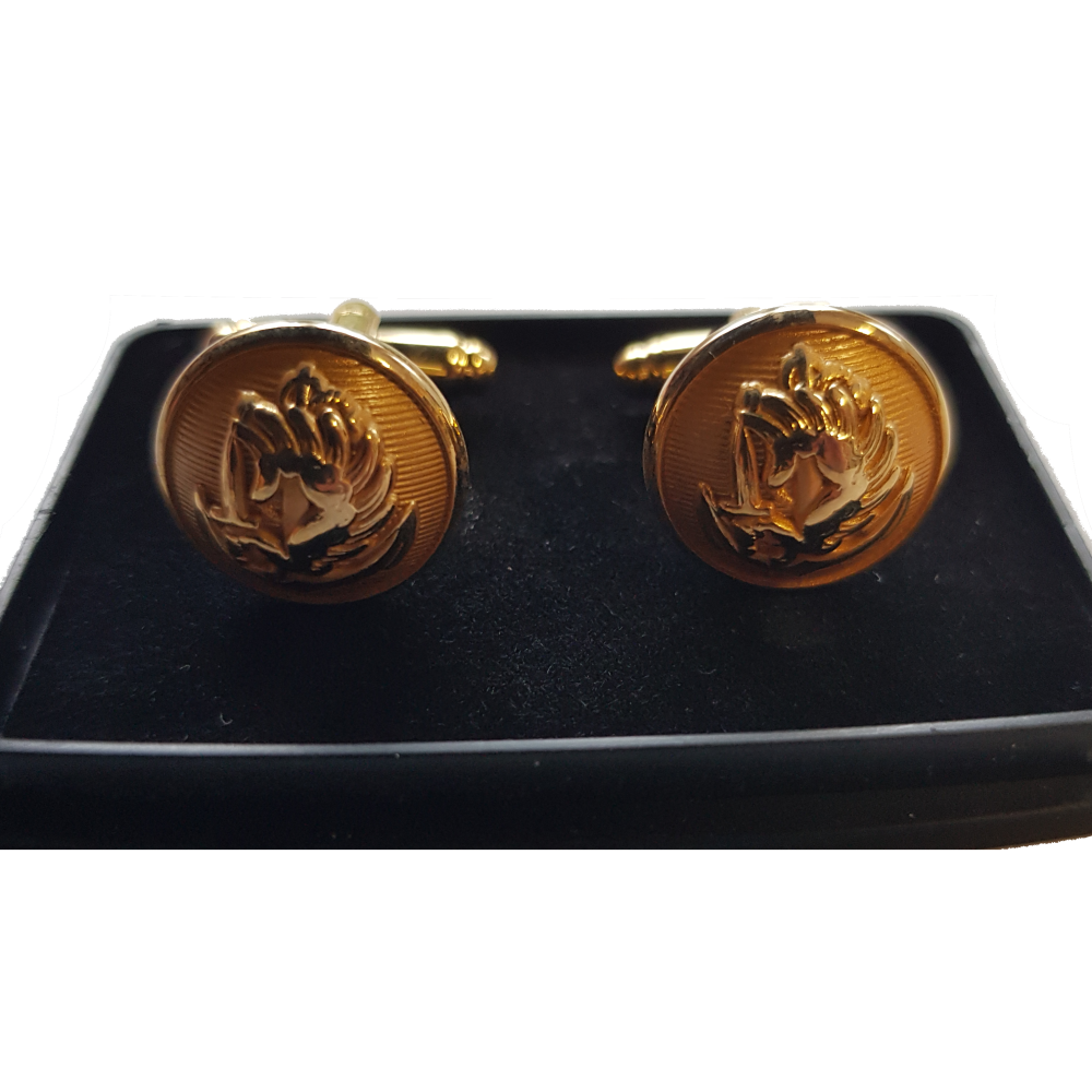 Boutons De Manchette Anciens Argentés 22x14mm - Occasion, Matière Inconnue, Vintage