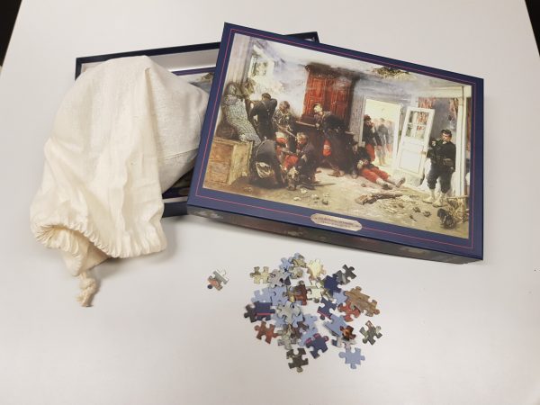 Puzzle 1000 pièces "les dernières cartouches d'Alphonse de Neuville" 68cm*48cm.