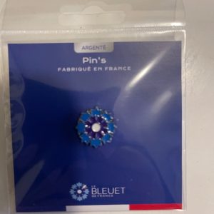 PIN'S ARGENTE LE BLEUET DE FRANCE